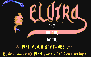 Elvira - The Arcade Game Title Screen